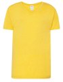 Heren T-shirt V hals JHK Urban Mustard Heather